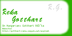 reka gotthart business card